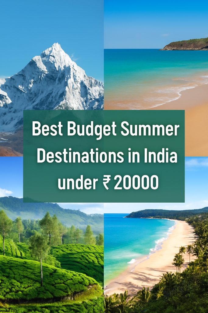 Best Budget Summer Destinations in India under ₹20000